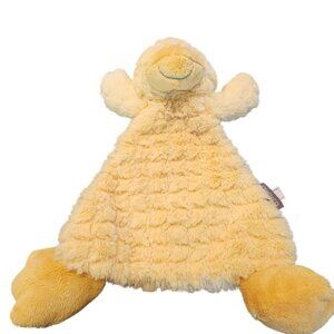 Demdaco Nat and Jules Daddles Duck Rattle Lovey security blanket.